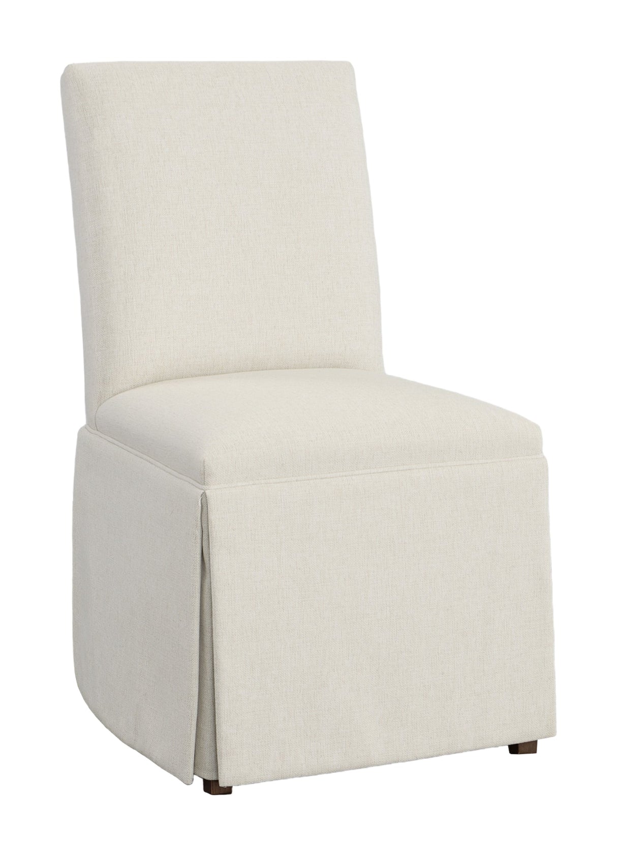 Straight Short Back Skirted Dining Chair