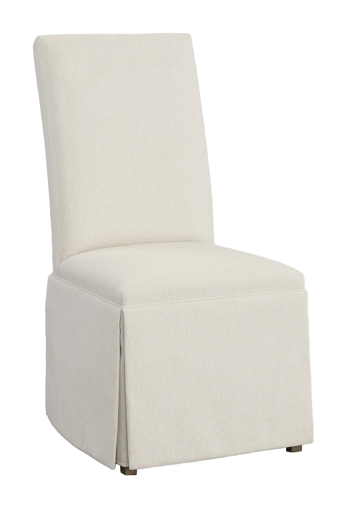 Straight Tall Back Skirted Dining Chair