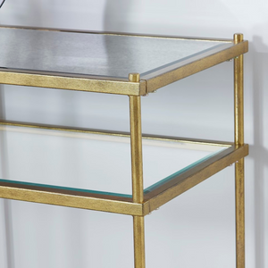 Gold Foil finish Console TABLE