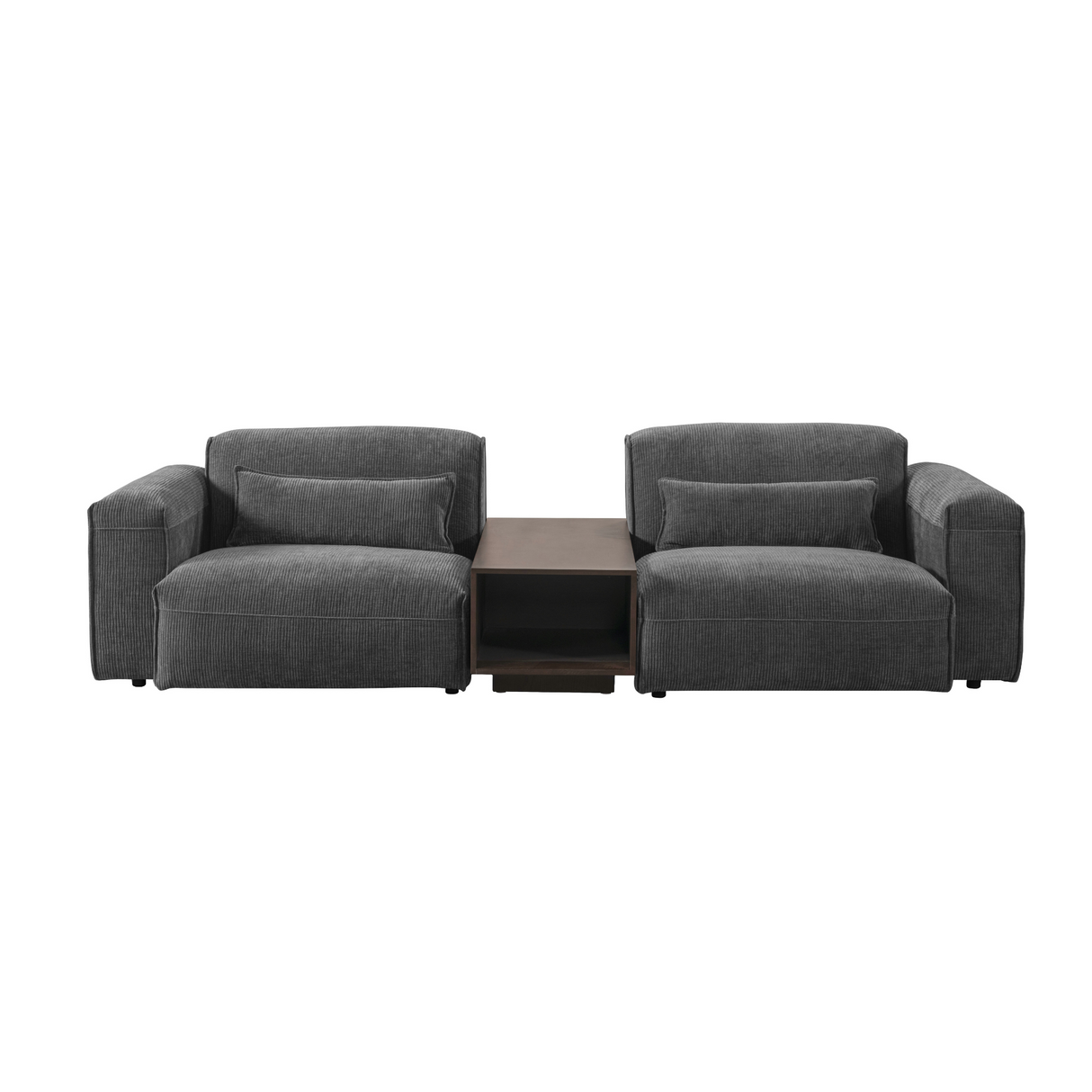 AlDana black left arm facing seater