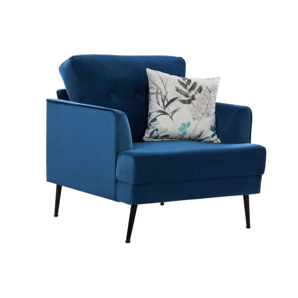 Brisbane Bold Blue Sofa Set