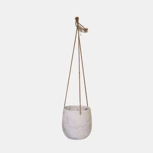 Hanging Gray Marble Planter