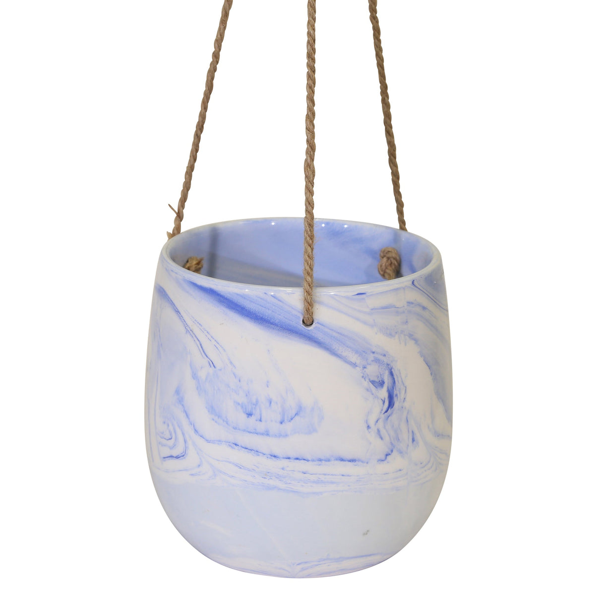 Hanging Blue Marble Planter