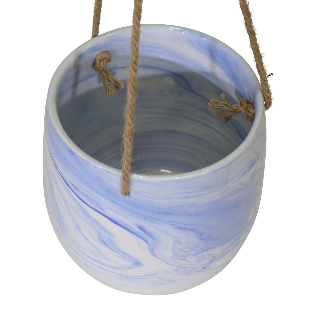 Hanging Blue Marble Planter