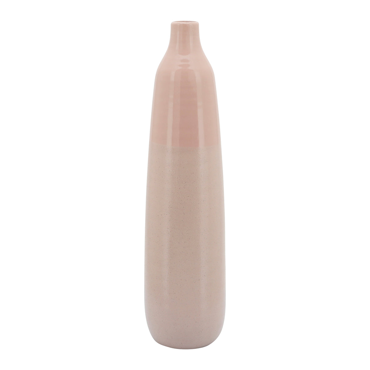 22"H BOTTLE VASE, BLUSH