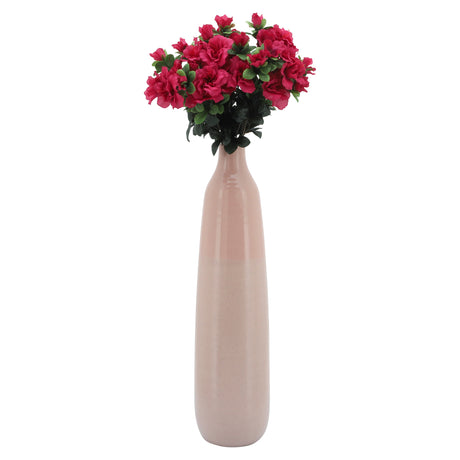 22"H BOTTLE VASE, BLUSH