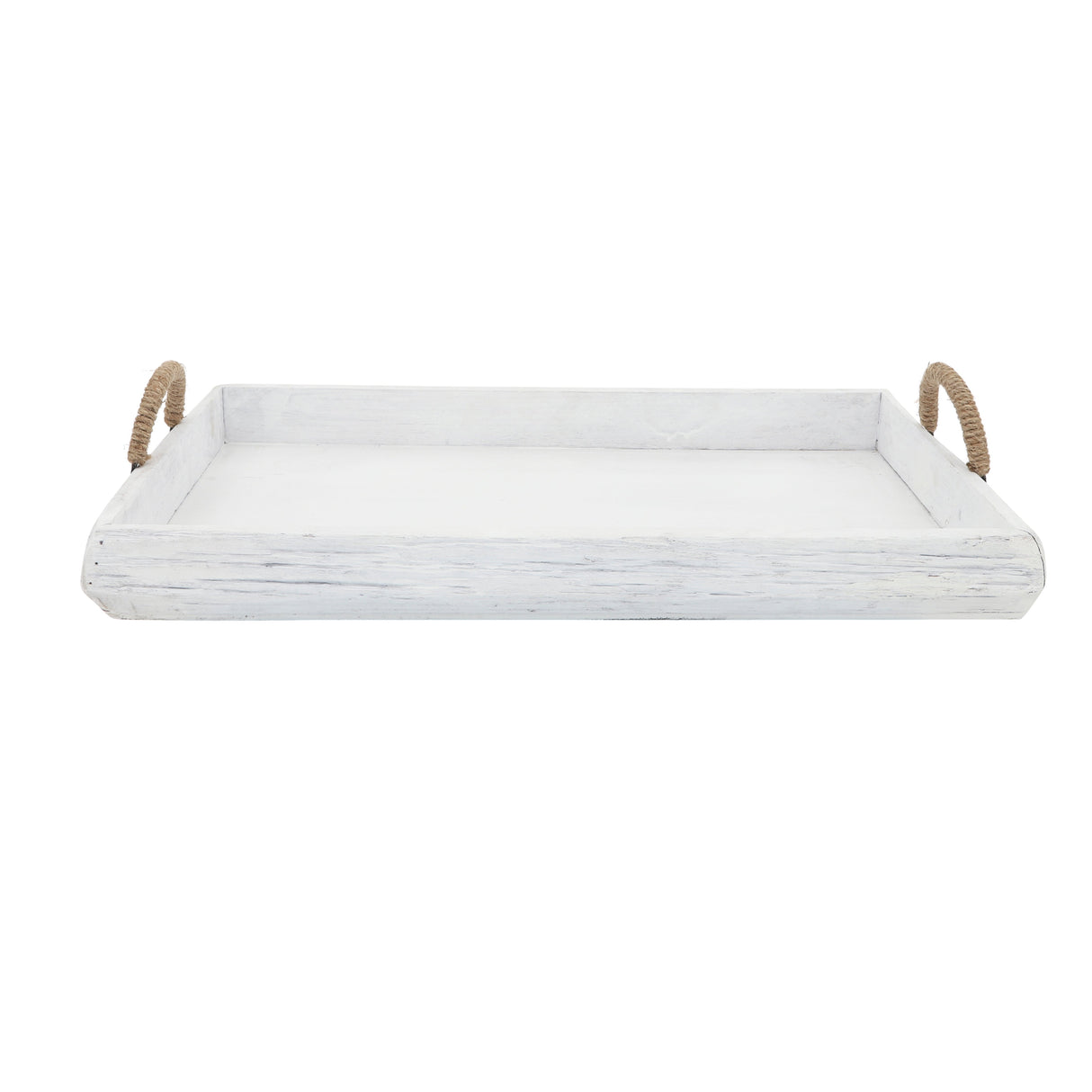 S/2 Wood Trays, White Wash