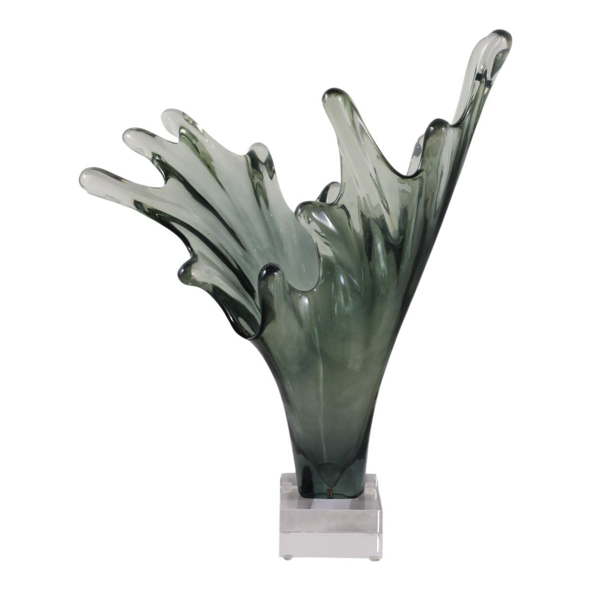 Yuma Large Grey Glass Statuary