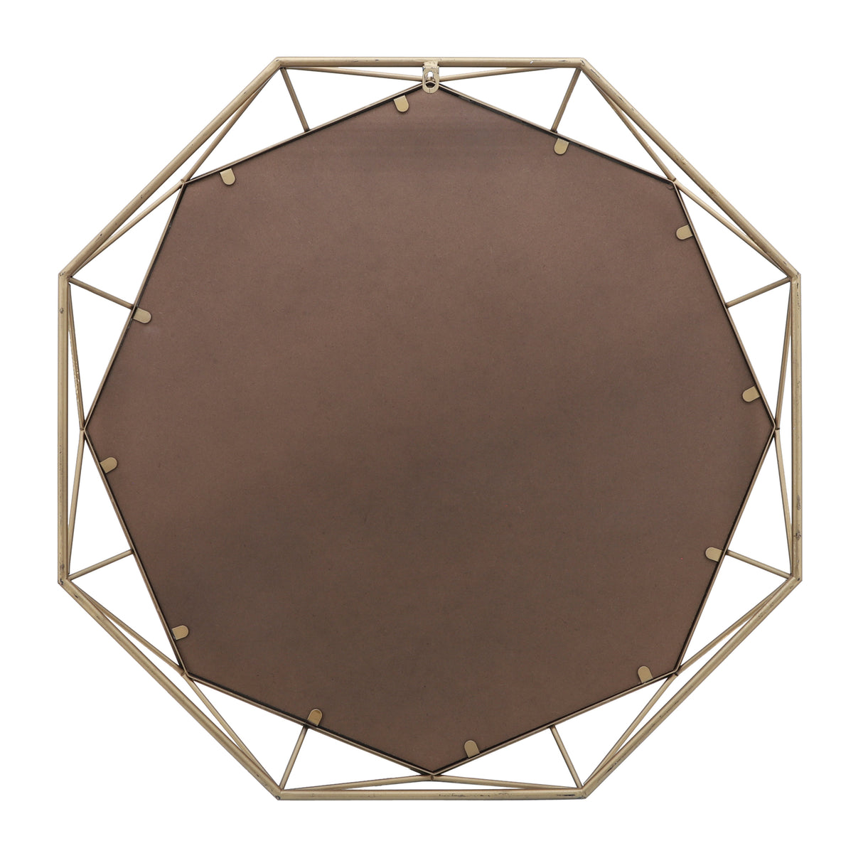 METAL, 28" 2D OCTAGON MIRROR,GOLD