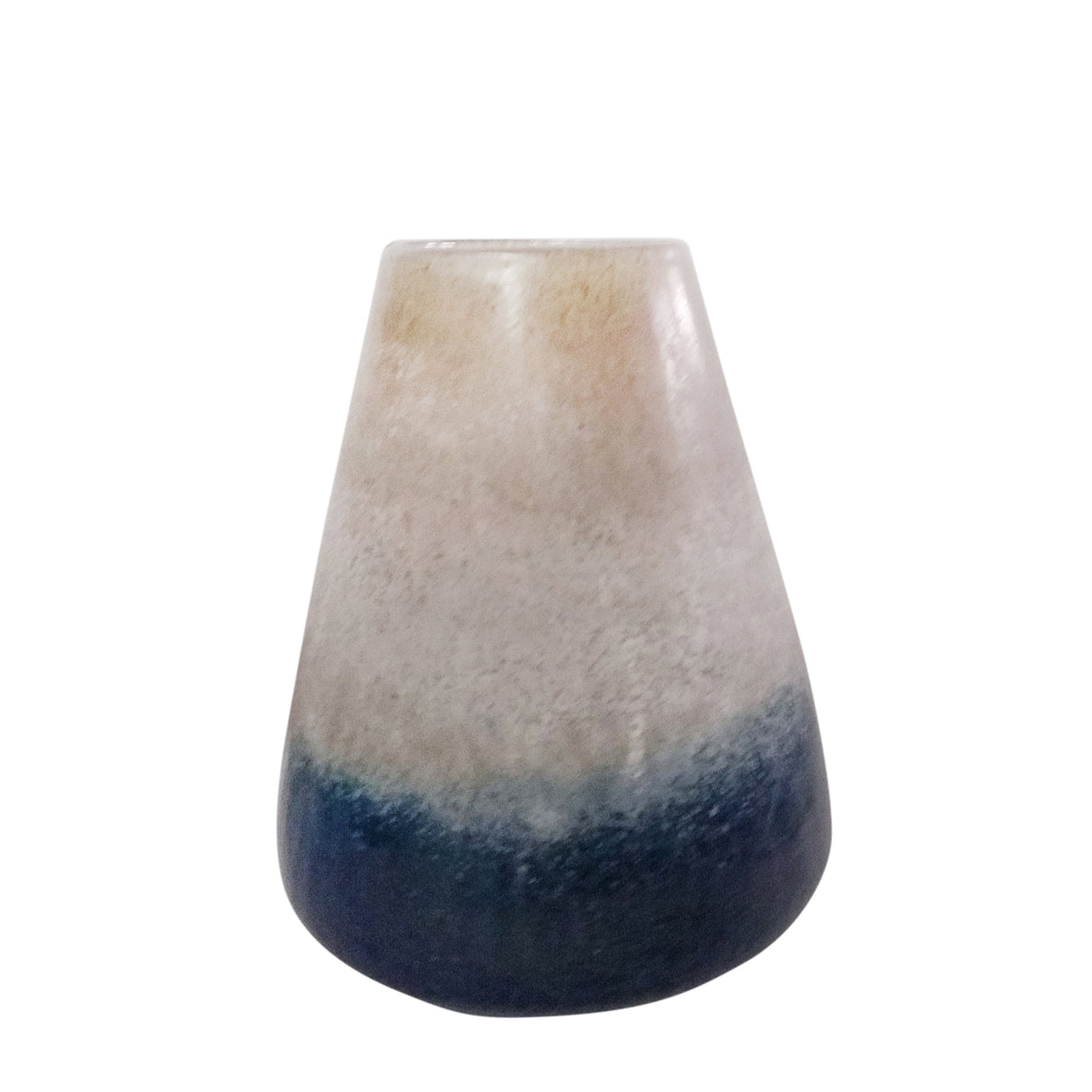 GLASS 11" TRI-COLOR VASE, MULTI