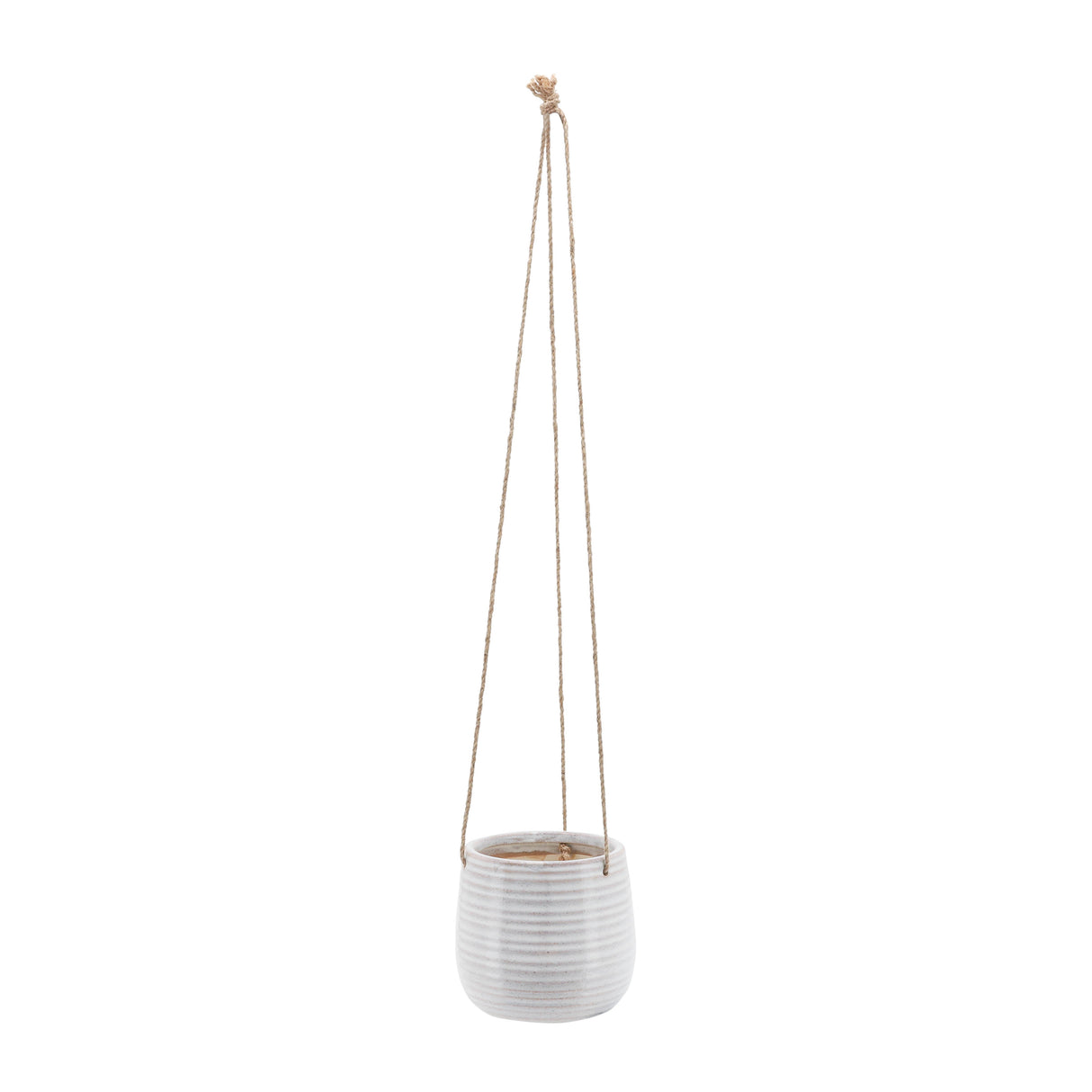 Ceramic 6" Hanging Planter,Beige