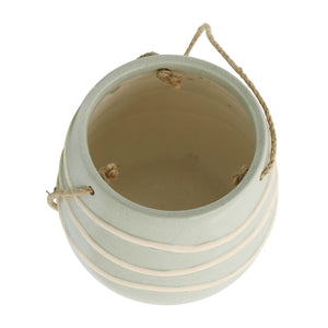 Ceramic 6" Hanging Planter, Green