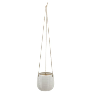 6" Hanging Planter,White