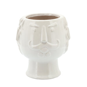 6" GRANDPA FACE PLANTER, WHITE