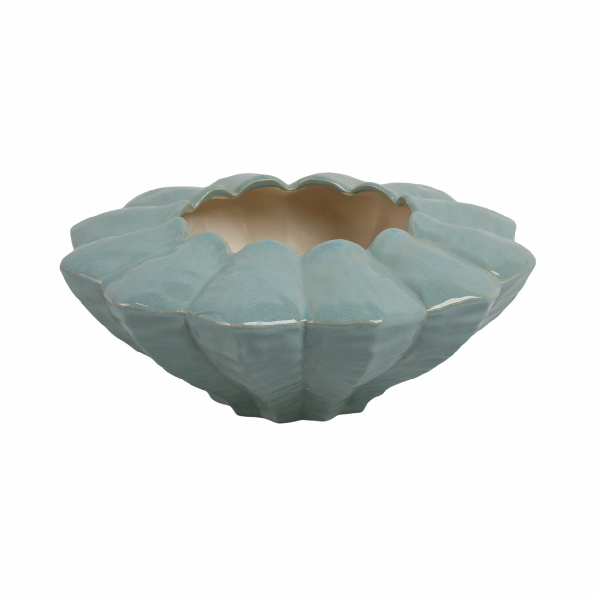15" Seaside Blue Cer Bowl