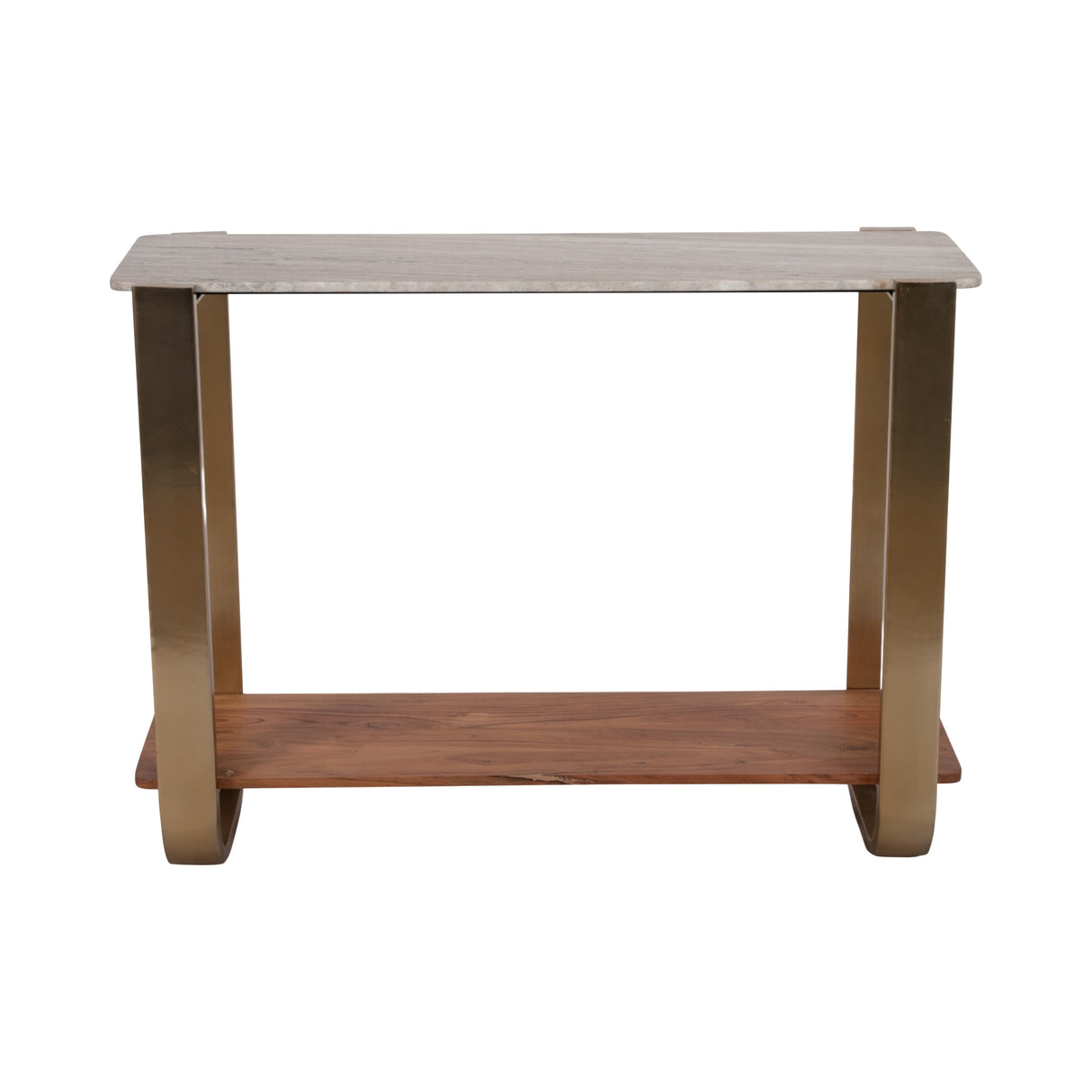 31" MARBLE TOP CONSOLE, GOLD KD