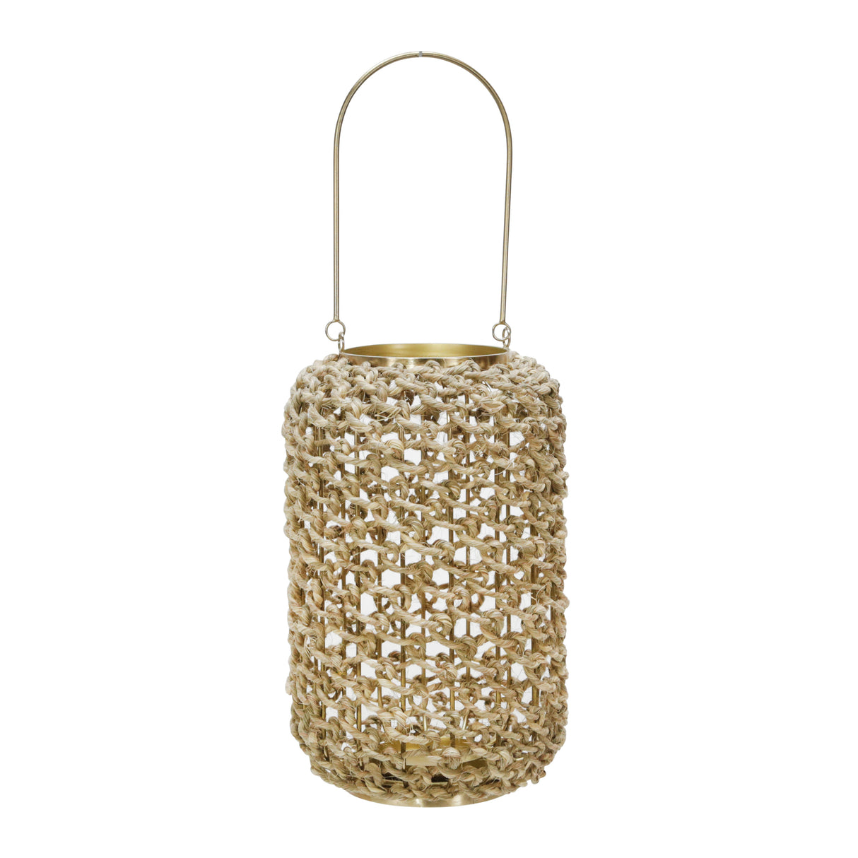 RATTAN 12"H HURRICANE LANTERN, NATURAL