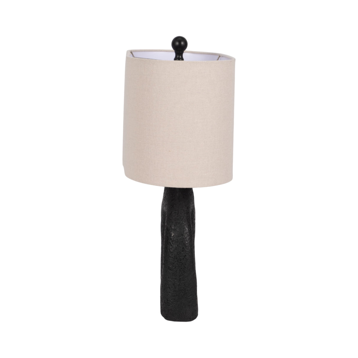 21" Open Cut-out Table Lamp, Black