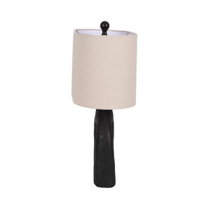 21" Open Cut-out Table Lamp, Black