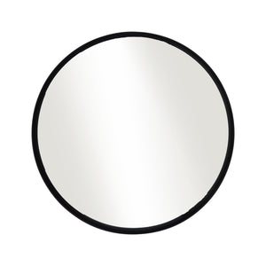 24" ROUND MIRROR, BLACK WB