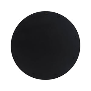 24" ROUND MIRROR, BLACK WB