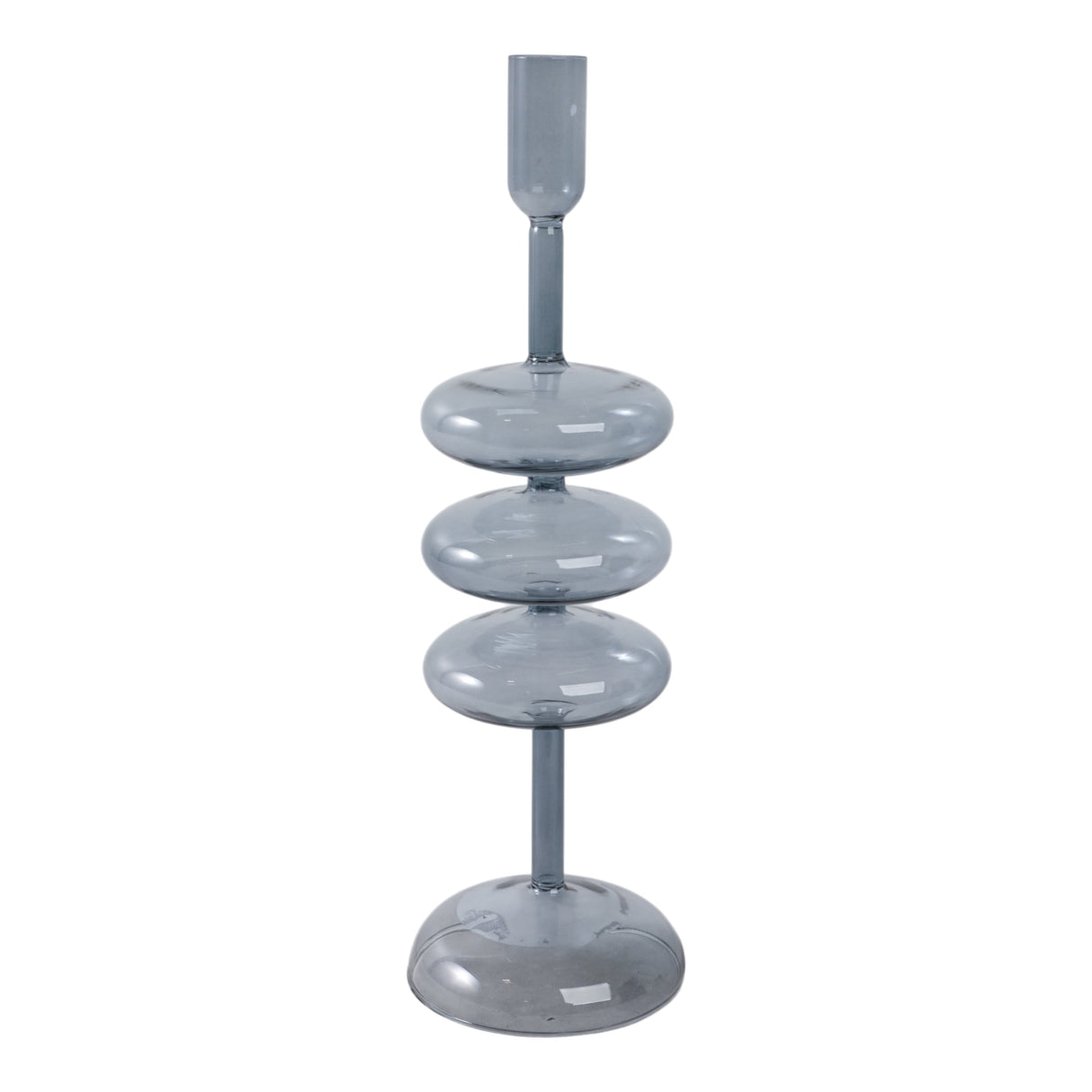 13X4" RETRO BUBBLE TAPER HOLDER, BLUE