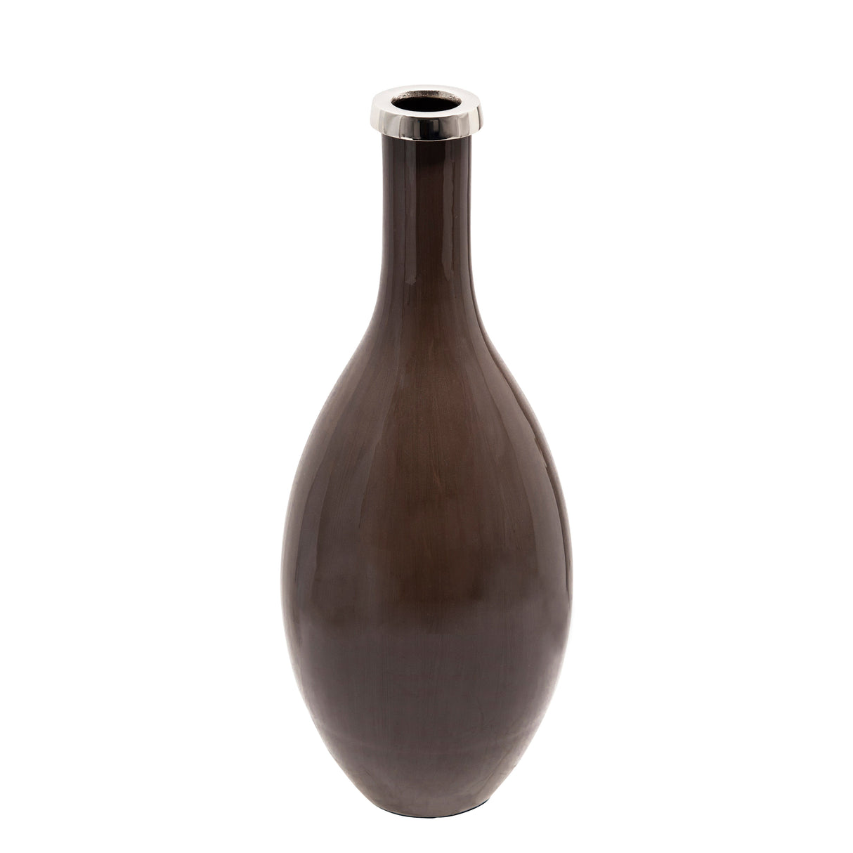 19" GLASS DECANTER, MAPLE