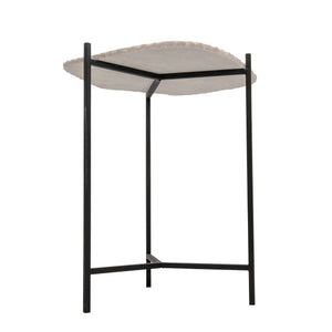 22"H SIDE TABLE, BLACK