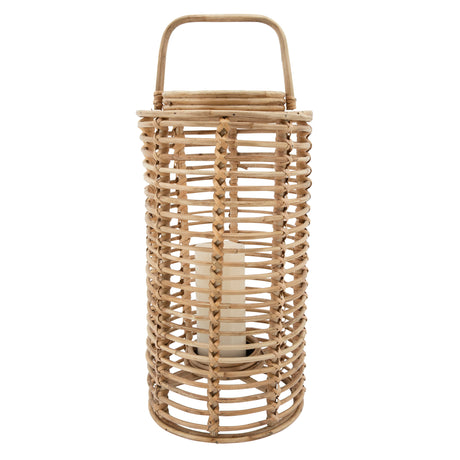 19"H WICKER LANTERN, NATURAL