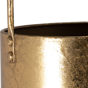 METAL 6" HANGING PLANTER, GOLD