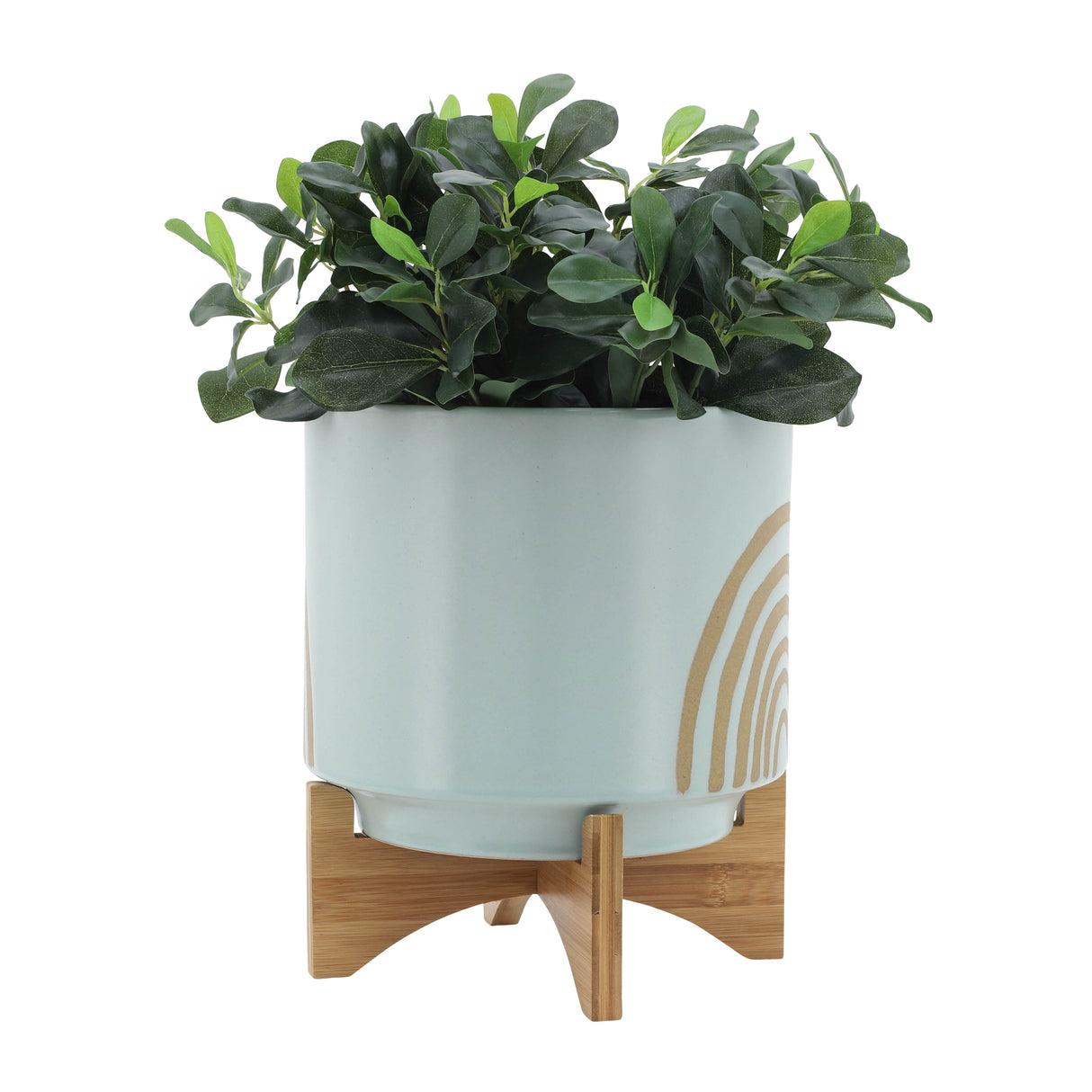 10" ARCH PLANTER W/ STAND, MINT