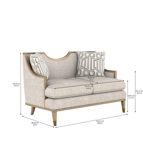 Intrigue - Harper Quartz Loveseat