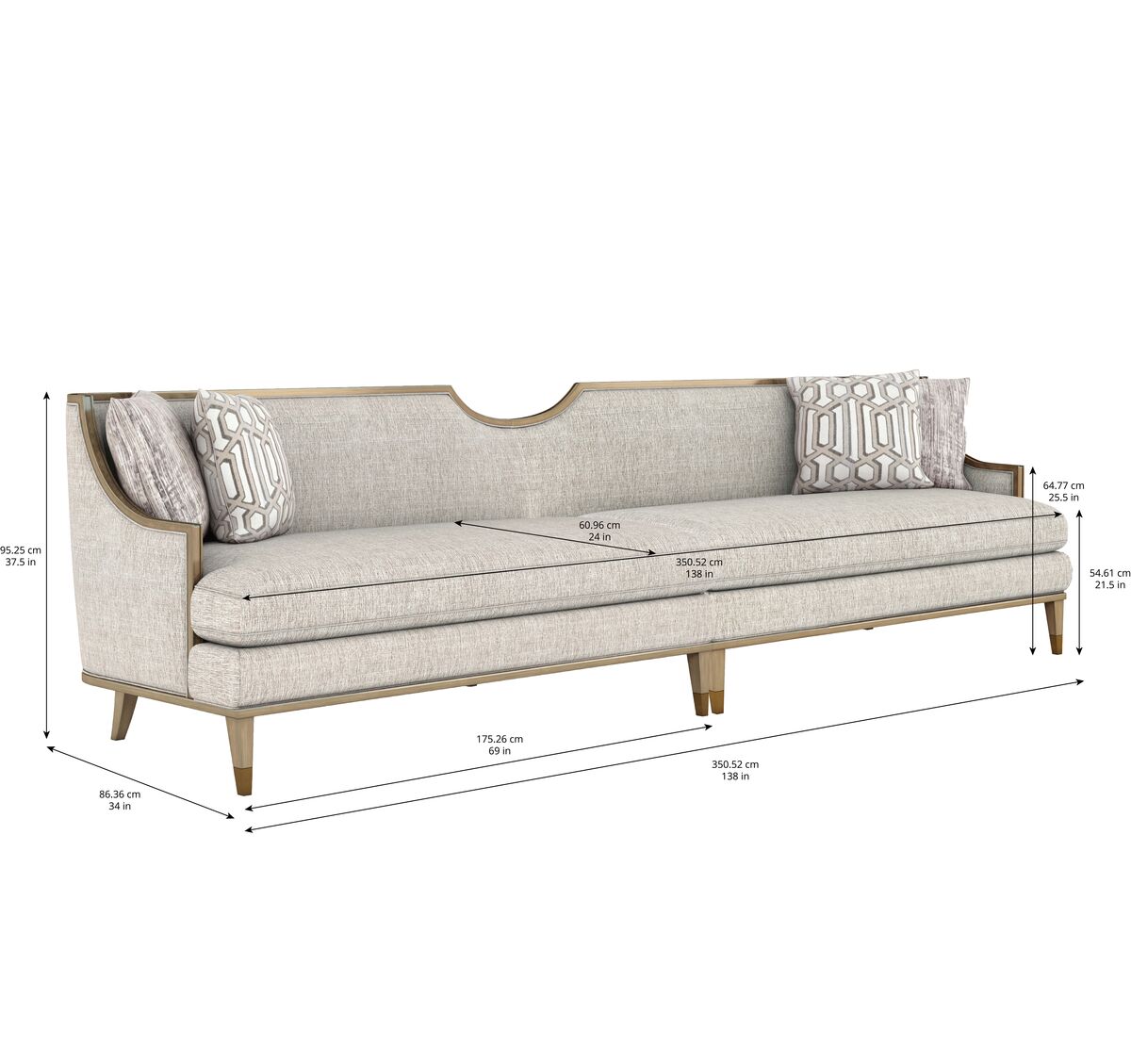 Intrigue - Harper Sofa ( 214cm - 358cm)