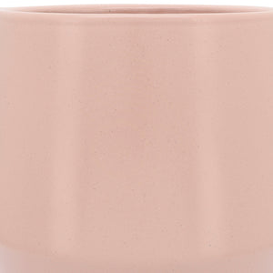 Cer, S/2 7/10"D Planters W/ Saucer, Blush