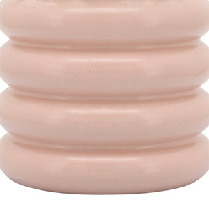 CER, 8" BIBENDUM PLANTER, DUSTY ROSE