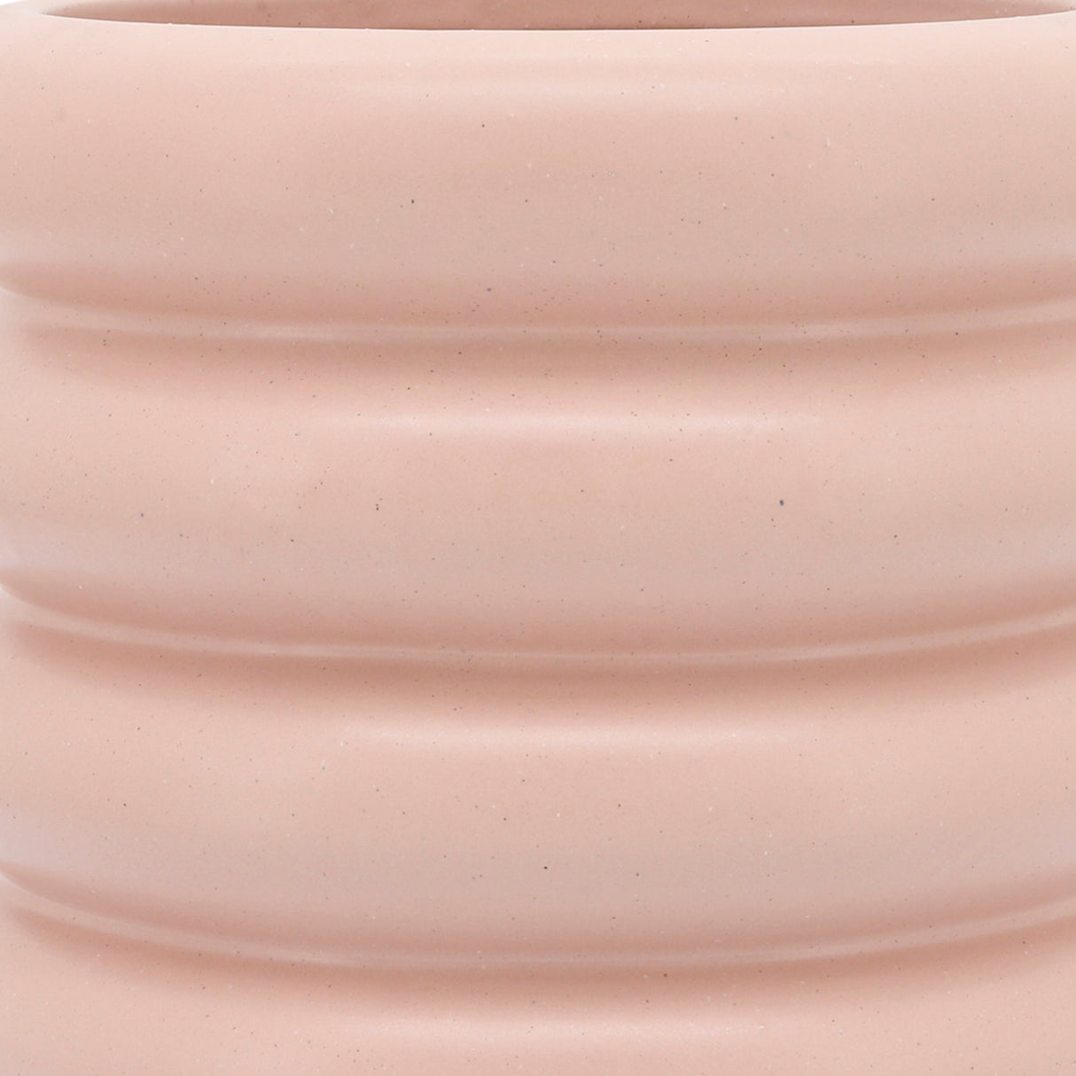 CER, 10" BIBENDUM PLANTER, DUSTY ROSE