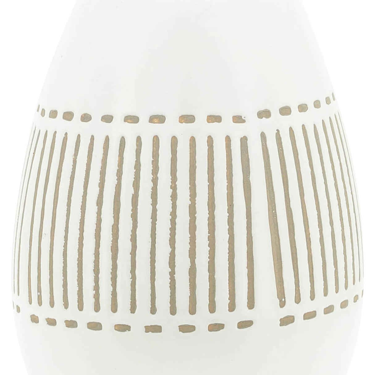 CER, 8"H AZTEC VASE, GRAY