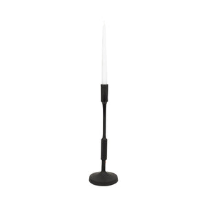 METAL, 16"H TAPER CANDLE HOLDER, BLACK