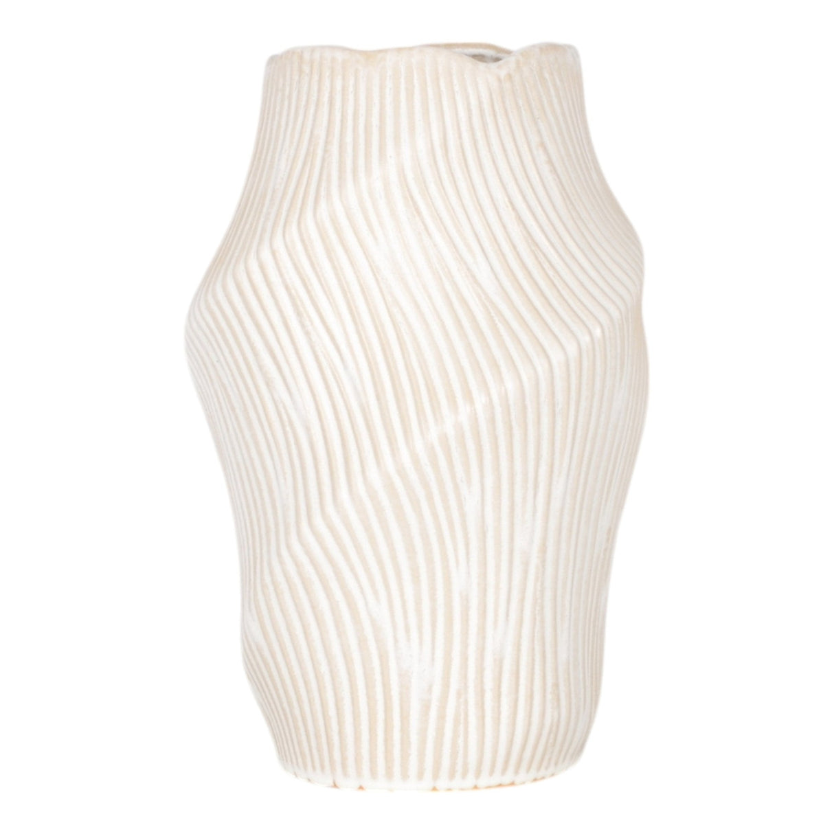 17" TIHANY LARGE CREAM  VASE