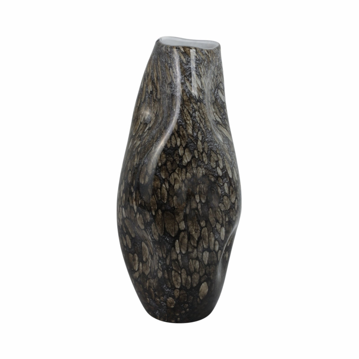 17" Tunis Large Speckled Glass Vase