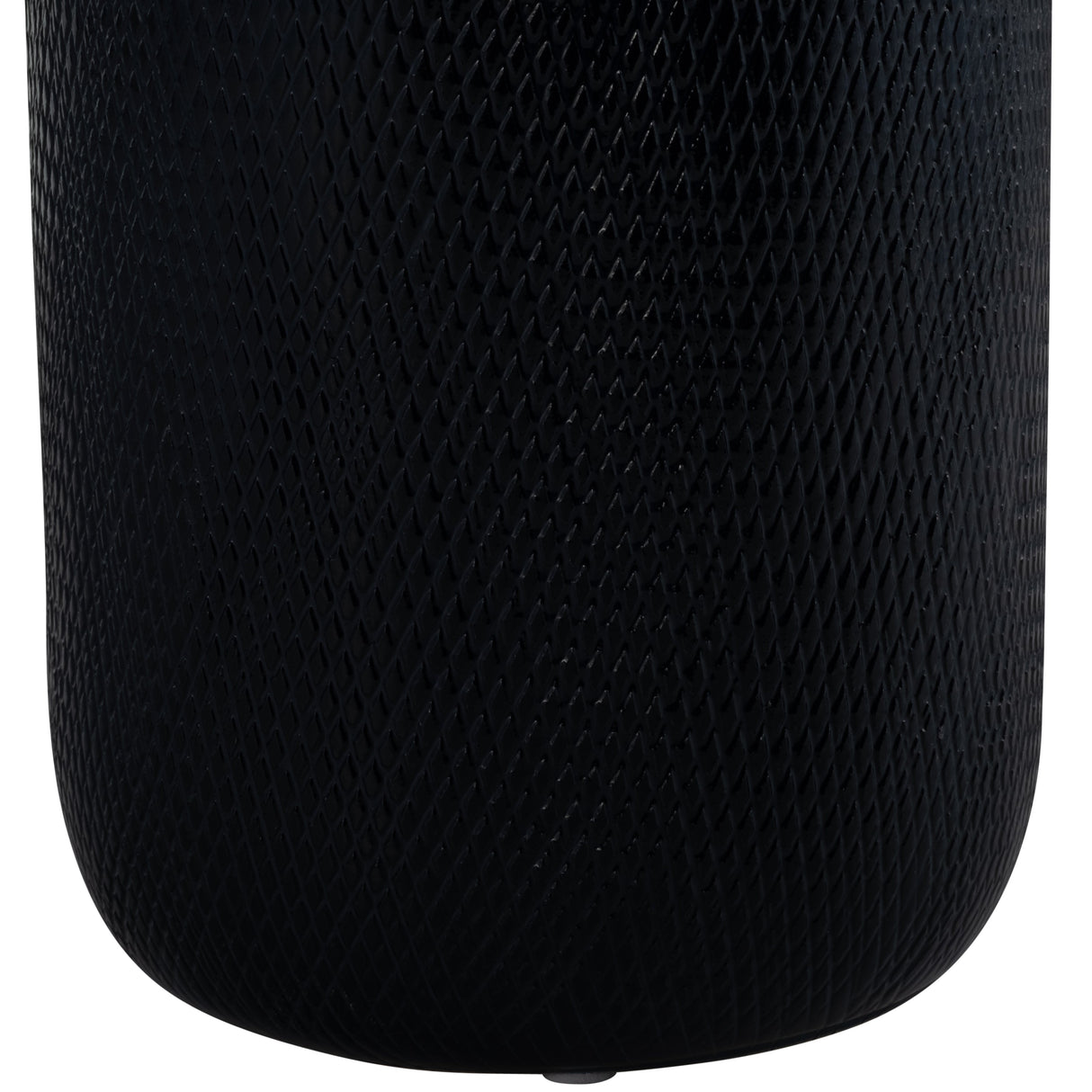 CER, 12"H GROOVED VASE, NAVY BLUE