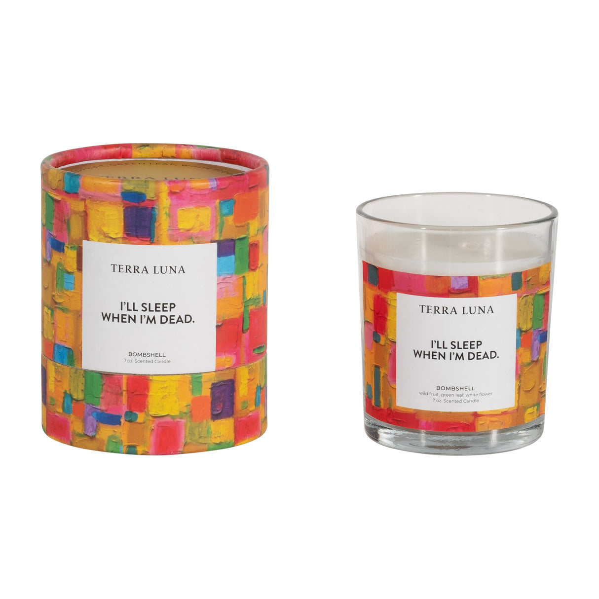 4" 7 OZ SLEEP WHEN DEAD BOXED CANDLE