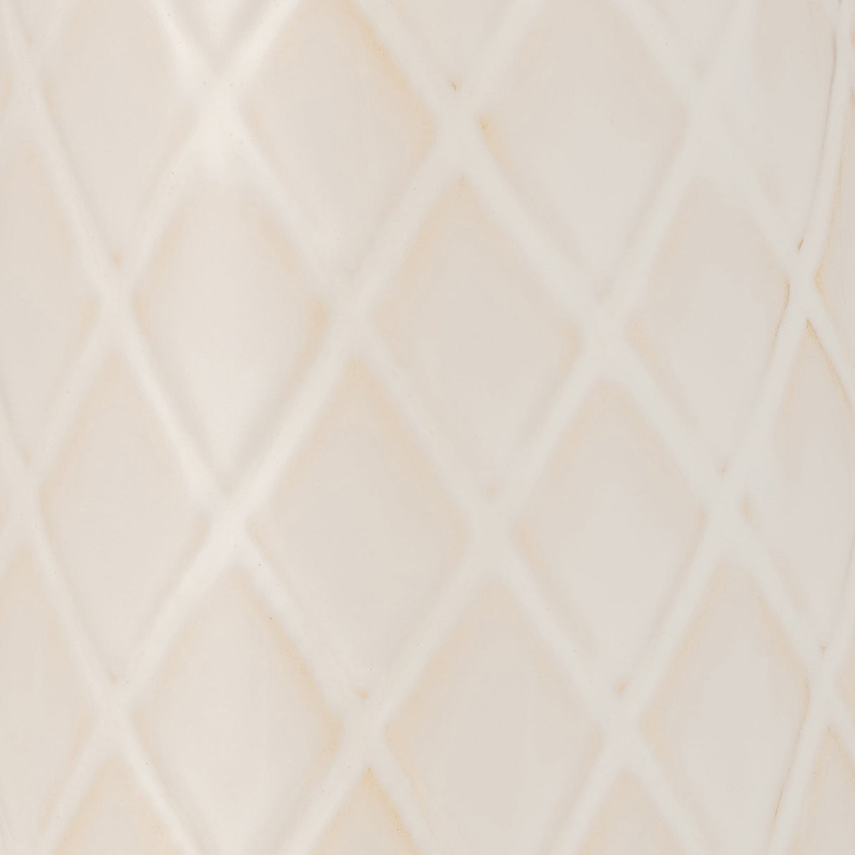 CER, 12" PLAID TEXTURED VASE, BEIGE