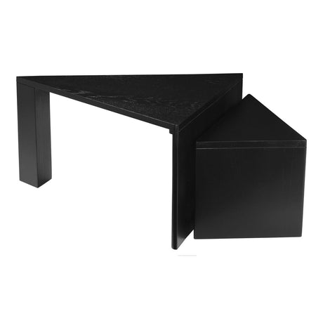 Aton Nesting Coffee Table Set Of 2 Black