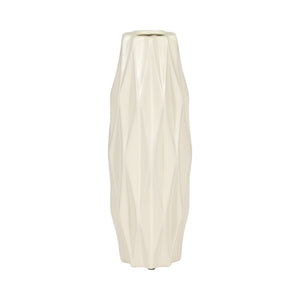 CER, 12" FLUTTER VASE, COTTON