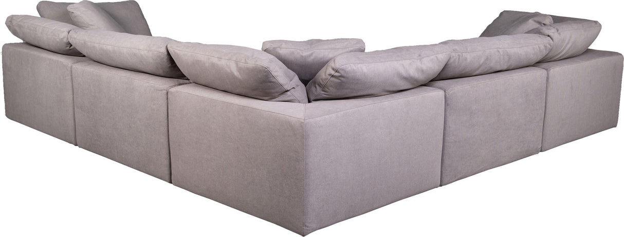 *Clay Modular Sectional Livesmart Fabric Light Grey