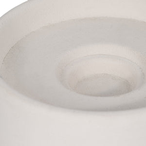 CLAY, 5" STACKED TEXTURED VASE, IVORY