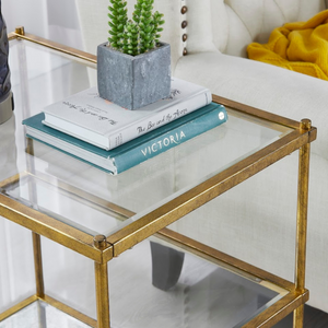 Gold Foil finish Side TABLE