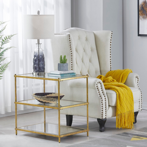 Gold Foil finish Side TABLE