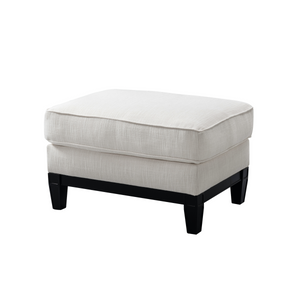 Romanian Key Beige Ottoman